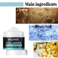 Men Collagen Anti Wrinkle Creams Hyaluronic Acid Vitamin E Face Cream Beauty Moisturizing Facial Care 15g/30g