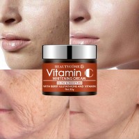 Vitamin C Instant Wrinkle Remover Face Cream Eye Firming Anti Aging Lifting Moisturizing Facial Cream Remove Fineline Skin Care