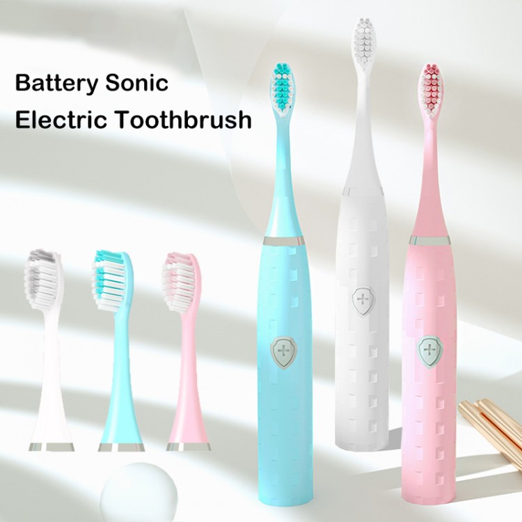 New Sonic Electric Toothbrush Waterproof Soft Hair Tooth Brushes Creative Large Button Smart Toothbrush Home Battery Toothbrush