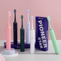 Roman Column Electric Toothbrush Battery Model Adult Soft Hair Sonic Macaron Color Couple Waterproof Electric Toothbrush