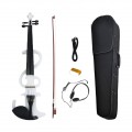 Silent Electric Violin Handmade Free Case Bow 4 String Silent Violin Wooden