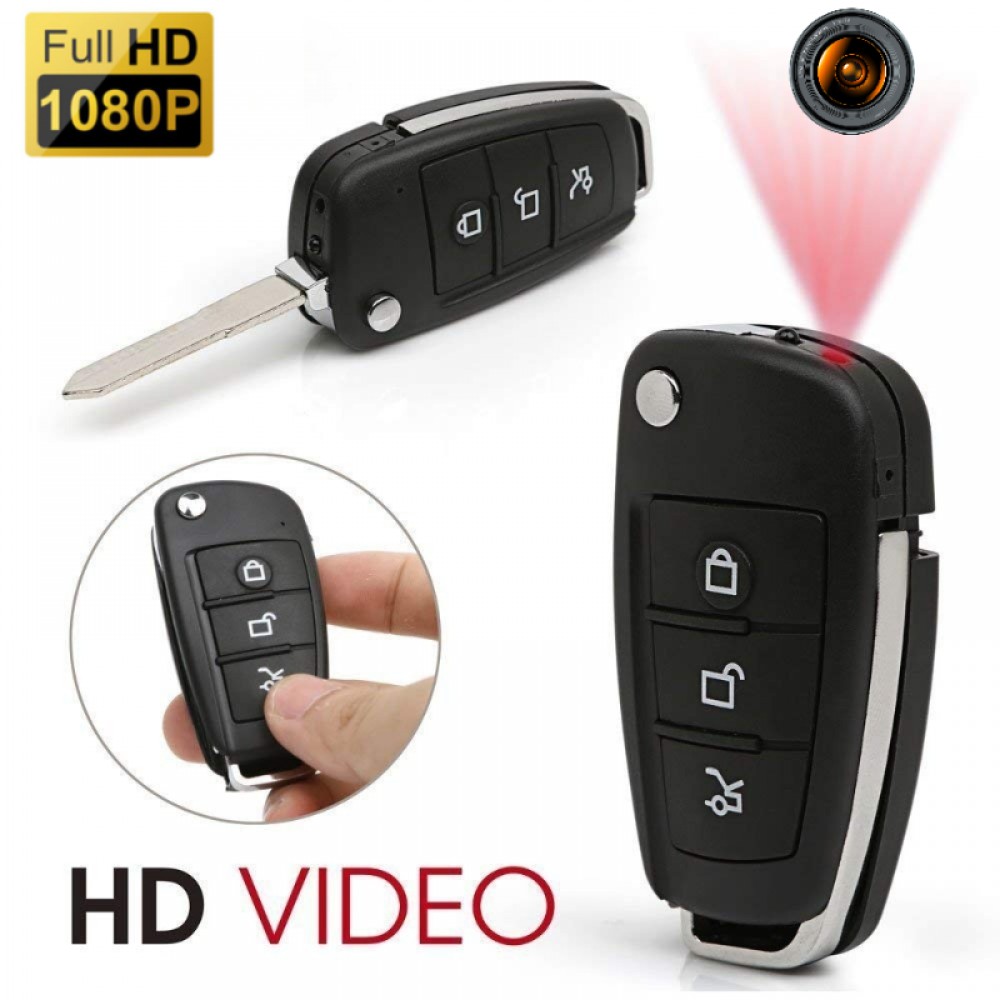 1080P Full HD Mini Camera Ultra-compact IR Night Vision Sports Surveillance Camera Car Key Camera Portable Keychain Cam