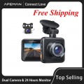 APEMAN Dual Dash Cam C420D for Cars Front and Rear with Night Vision 1080P FHD Mini in Car Camera 170° Wide Angle