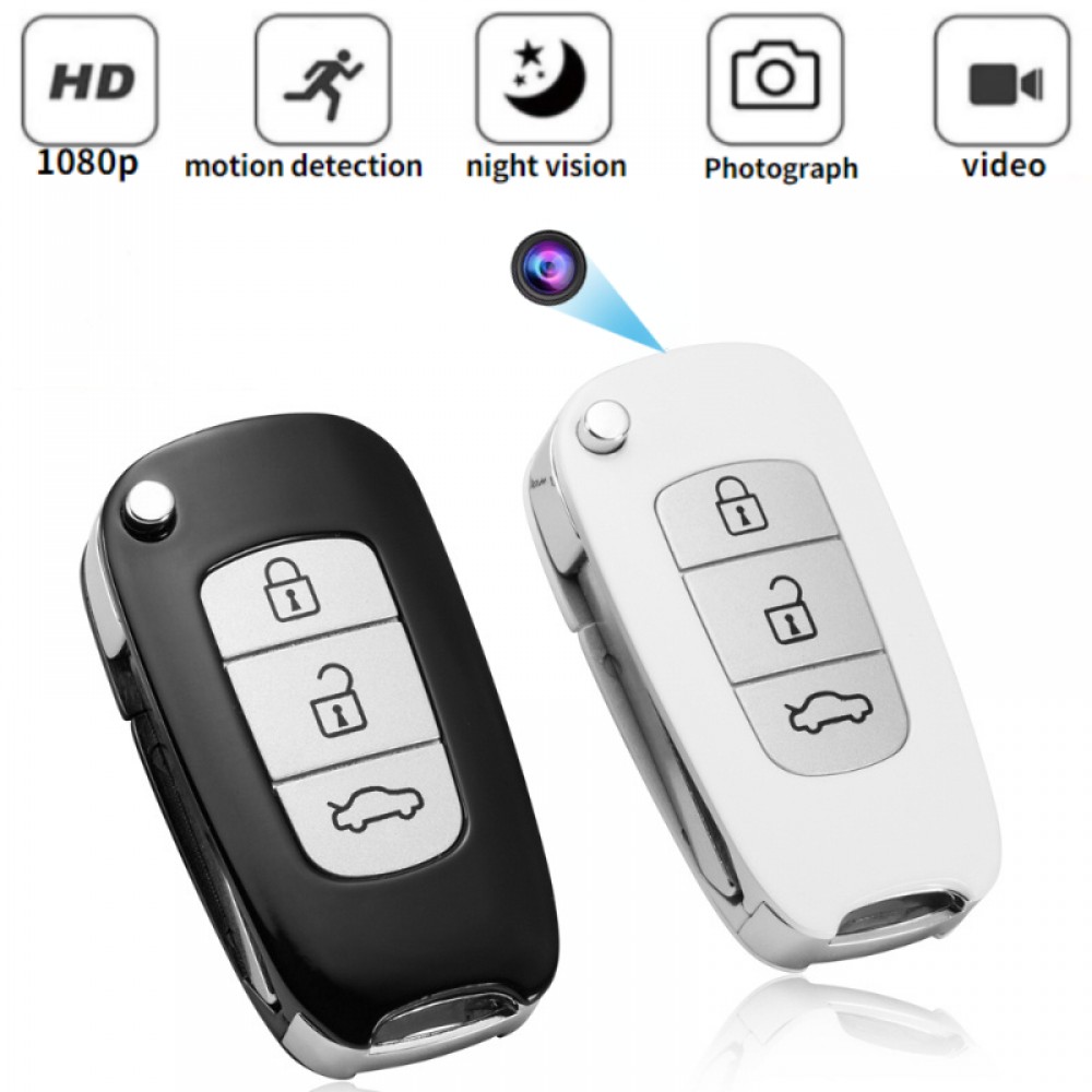 1080P Full HD Portable Car Keychain Mini Camera Night Vision Video Recorder Ultra Small Sports Outdoor Camera Car Key Camera
