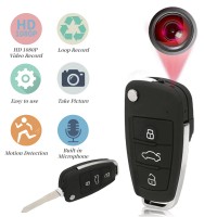 1080P Full HD Mini Camera Portable Car Key Camera Car Keychain Cam Night Vision Outdoor Sports Camera Small Secret Car Key Cam