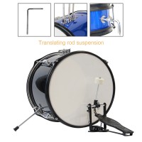 12 inch Kids Drum Set - Kit w/ Drums, Drumsticks  Seat - Musical Instruments Age 5 Real 3 Pieces