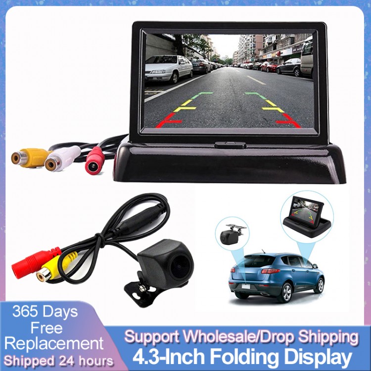 4.3&quot; Screen Car Monitor  For Rear View Reverse Camera TFT LCD Display HD Digital Color 4.3 Inch PAL/NTSC Backup Cam