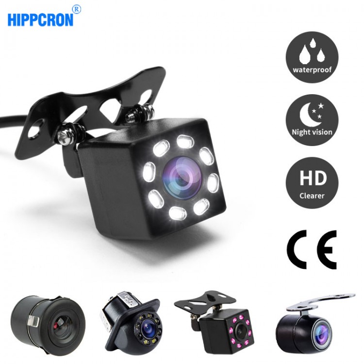 Hippcron Reverse Camera Rearview Car Infrared Night Vision Multi-Species Parking Monitor CCD NTSC Waterproof  HD Video