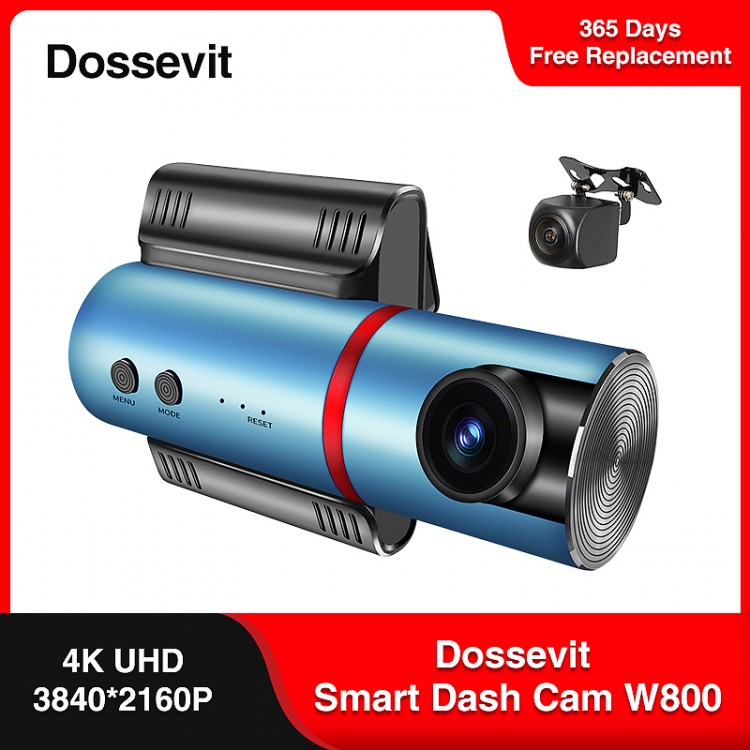 Dossevit Car Dash Cam 2160P HD Night Vision Mini Wifi Car DVR Android 4K Dual Camera 24H Parking Monitor Recorder Dash Board