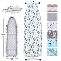 Ironing Board Cover Cotton Cloth Ironing covers Protective Non-Slip Thick Printed Ironing Board Covers Approx 140*50cm