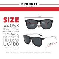 VIVIBEE Luxury Square Polarized Sunglasses Men Driving Blue Mirror Lens Classic Unisex Sun Glasses 2022 Trends Women Shades