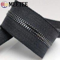 2/4Meter Meetee 5# Metal Zipper Without Slider Double Pull Garment Luggage DIY Zip Sewing Crafts Clothing Bags Accessories ZA201