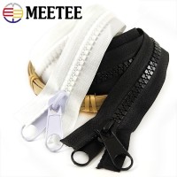 1/2/3/4/5Meter 10# Resin Zipper Open-end Double Side Slider Long Zip for Bag Jacket Luggage Tent DIY Sewing Material Accessories