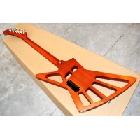 Factory customized goose shaped 6 electric guitar hollow body, lightweight guitar, support customization