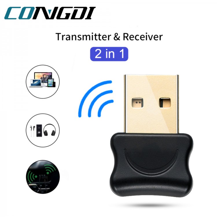 5.0 Bluetooth-compatible Adapter USB Transmitter for Pc Computer Receptor Laptop Earphone Audio Printer Data Dongle Receiver
