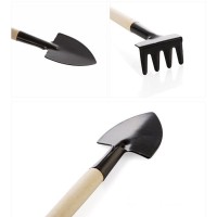 3Pc/Set Mini Gardening Plant Pot Tools Handheld Shovel Spade Rake Gardening Work Home Gardening Tool Set Bonsai Tools