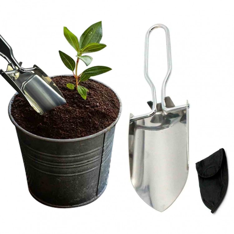 Mini Garden Hand Trowel Foldable Handheld Shovel Foldable Garden Hand Trowel With Carrying Case For Indoor Garden Plant Care