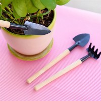 Mini Home Bonsai Tools Set Wooden Handle Handheld Shovel Trowel Fork Kits Garden Plants Multi-Tool Yard Potted Plants Tool