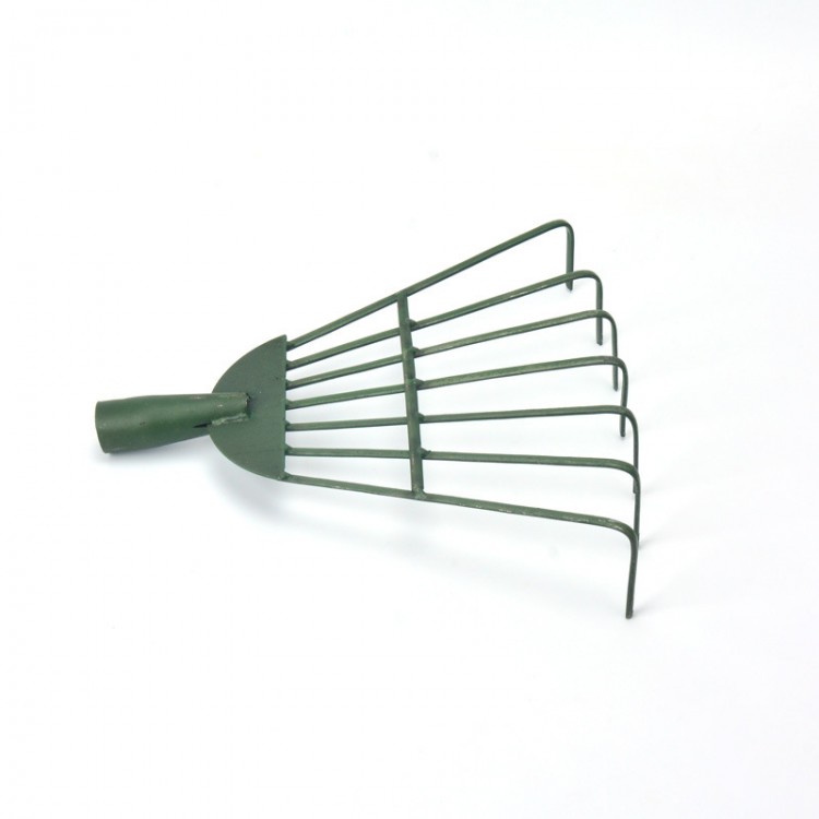 7 Teeth Garden Rake Fan Broom Collect Loose Debris Gardening Tools Yards Lightweight Lawn Tool Grass Rak