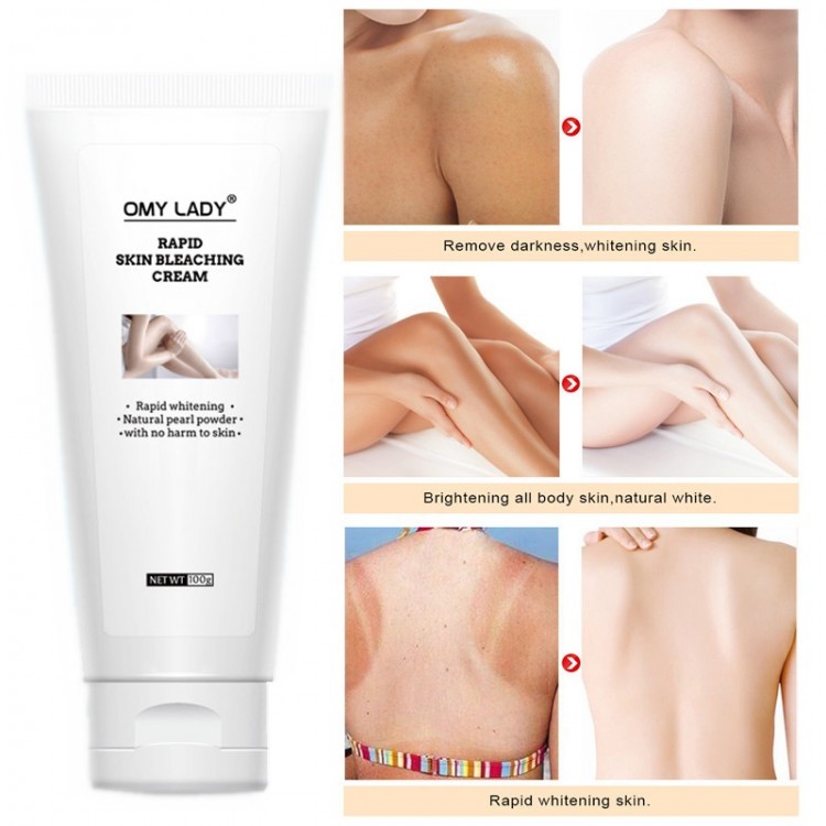OMYLADY Rapid Skin Bleaching Cream Pearl Powder Brighten Armpit Knee Groin Quick Whitening Lighten Melanin Body Care Products