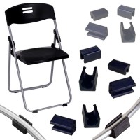 4pcs/lot Non-slip Furniture Leg Pads Plastic Chair Leg Caps Sock Stool Anti-front Tilt U-shaped Tube Rear Pad 25mm Pipe Clamp