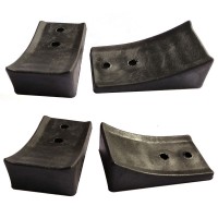4pcs/lot Non-slip Furniture Leg Pads Plastic Chair Leg Caps Sock Stool Anti-front Tilt U-shaped Tube Rear Pad 25mm Pipe Clamp
