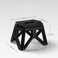 Chair High Load-bearing Reinforced PP Plastic Triangle Stool Japanese-style Portable Outdoor Folding Stool Camping Fishing