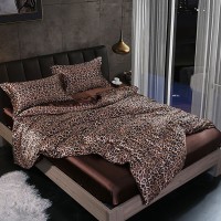Bedding Set Solid Color Luxury Bedding Set Rayon Mulberry Silk Satin Duvet Cover Pillowcase Twin Queen Bed Set 2/3 /4 Pieces