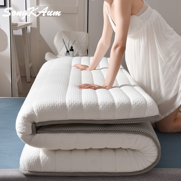 SongKAum New Fashion Latex Mattress Folding Mattress  For Queen/King /Twin/Full Size Bed Breathe Foam Tatami Mattress