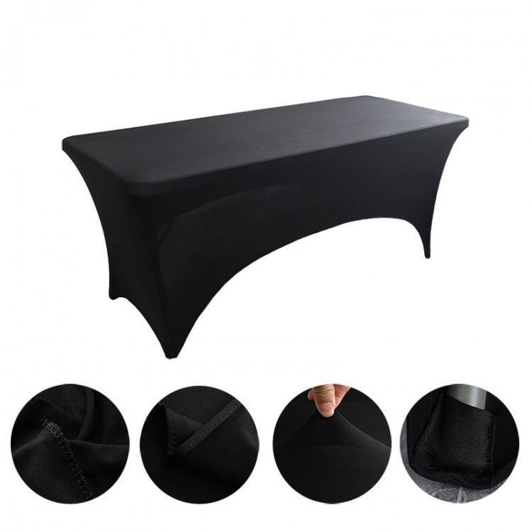 Beauty Salon Massage Elastic Bed Cover High Stretch Wedding Hotel Birthday Table Cover Buffet Cloth Table Set Tablecloth Decor