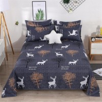 3pcs Bed Sets with 1pc Flat Sheets and 2pcs Pillowcases Cotton Polyester Bed Linens Soft Comfortable Bedspread Home Textiles