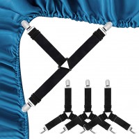 1-4Pcs Bed Sheet Elastic Grippers Belt Fastener Bed Sheet Clips Mattress Cover Blankets Holder Home Textiles Home Living Gadgets