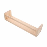 1Set Multi-function Wall Stand Wooden Wall Rack Household Floating Shelf for Bedroom
