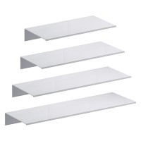 Bathroom Accessories Space Aluminum White Bathroom Shelves Kitchen Wall Shelf Shower Storage Rack 30-60cm Drop Shipping
