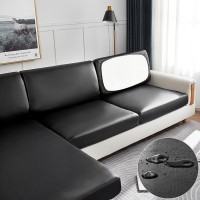 New PU Leather Sofa Seat Cushion Cover Waterproof Anti-dirty Slipcover Seat Protector Corner L-shaped Sofa Cover
