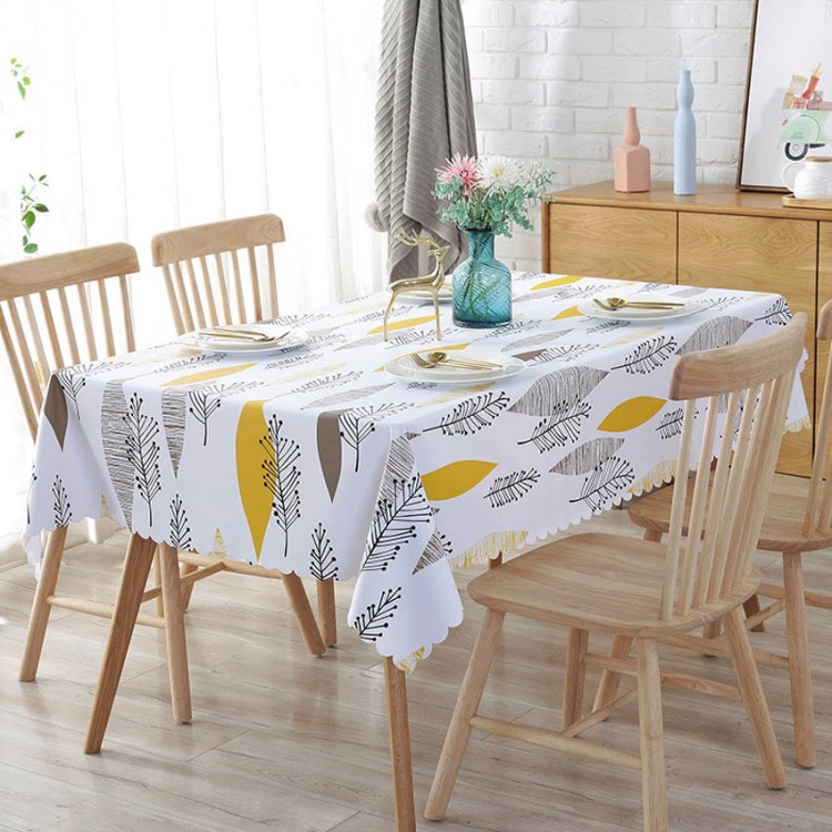 Waterproof Tablecloths Plant Pastoral Table Cloth Background Cloth Plastic Table Cloth Home Decor Manteles Nappe De Table Nappe