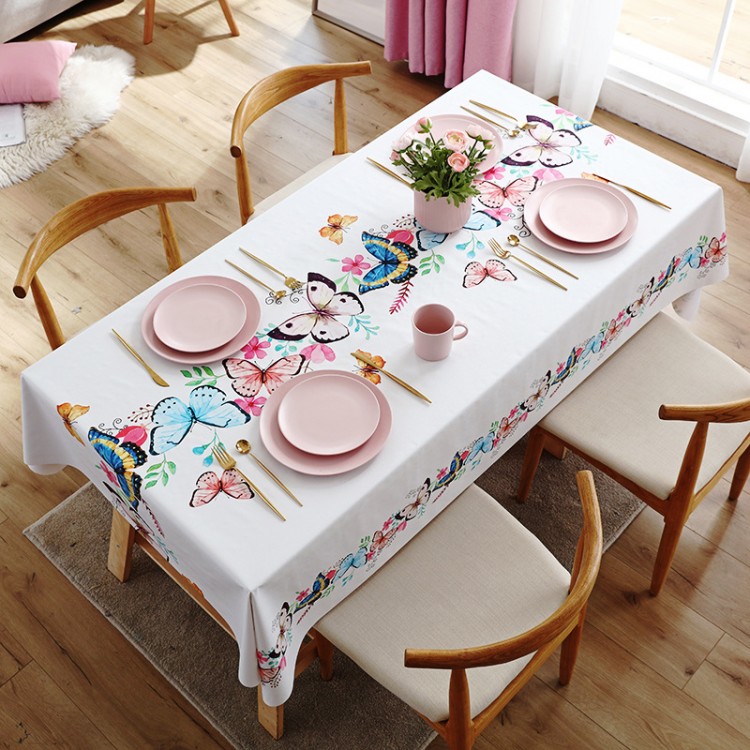 17Styles New Print Rectangle Table Cloth Waterproof Plastic PVC Oilproof Tablecloths Table Cover Home Decor Christmas Tablecloth