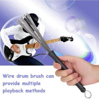 New Arrival Metal Wire Drum Brushes Cleaning Tool Portable Jazz Musical Retractable Sticks