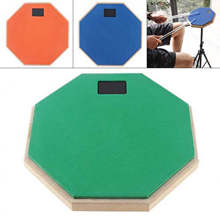 8 Inch Rubber Wooden Dumb Drum Practice Training Drum Pad for Jazz Drums Exercise with 4 Colors Optional dropshipping