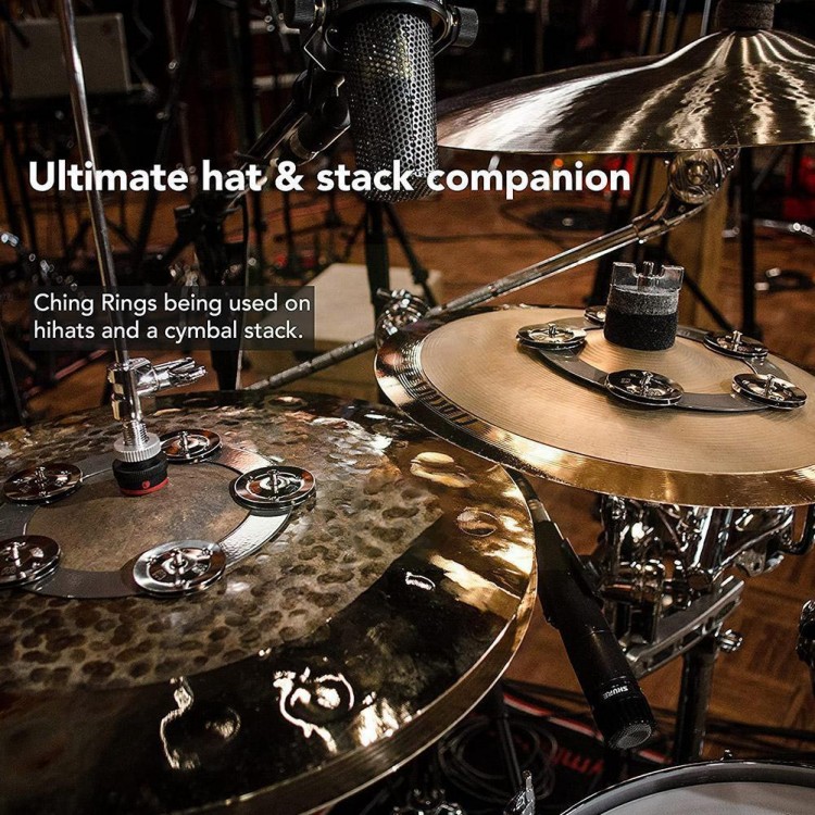 Rack Drum Hi-hat Bell Metal Jazz Drum Steel Percussion Accessories Tambourine Instrument I4X9