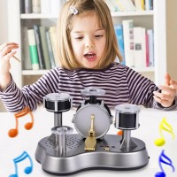 Electric Mini Drum Desktop Drum Set Finger Drum Set Electronic Finger Drums Mini Drum Set For Desk Drum Kit To Play With Your Fi
