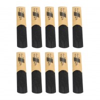 10pcs Saxophone Reed Set with Strength 1.5/2.0/2.5/3.0/3.5/4.0 for Alto Sax Reed Woodwind Accessories Replacements