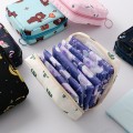 Sanitary Napkin Storage Bag Waterproof Tampon Storage Bag Portable Cosmetic Headset Data Cable Literary Zipper Coin Storage Case