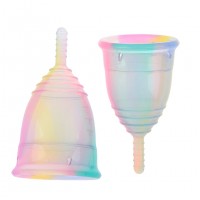 1PCS Colorful Women Cup Medical Grade Silicone trual Cup Feminine Hygiene menstrual Lady Cup Health Care Period Cup