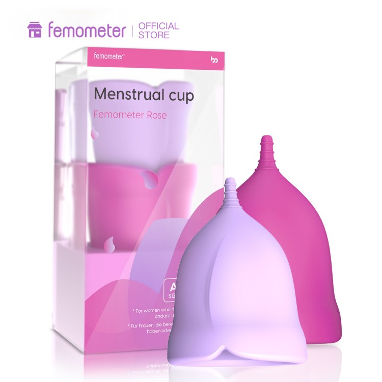 2Pcs/Set Femometer Feminine Hygiene Swim Period trual Bowl Cup Foldable Collector Sterilizer Silicone Reusable Coletor Copa