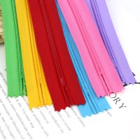 10 Pcs 7-27 Inch(18-70CM)  3# Invisible Fabric Zipper Nylon Coil Zipper Single End Tailor For Handcraft Sewing Cloth Accessories