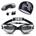 Professional Swimming goggles HD Anti-Fog 100% UV adjustable glasses belt swim goggle adult Waterproof prescription glasses
