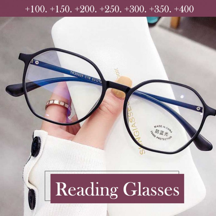 Reading Glasses For Women Polygon Fashion Eyeglasses For Presbyopia Glasses Grade 1.0-4.0 reading glasses women gafas