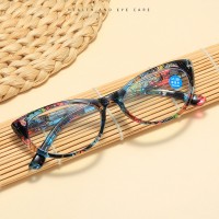 Seemfly Ladies Floral Reading Glasses Fashion Printing Clear Presbyopia Eyeglasses Glassware With Degree +1 +1.5 +2 +2.5 +4