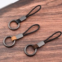 Genuine Leather Keychain Rope Key chain Metal Key Chains Men Or Women Car Key Holder Key Cover Auto Keyring Accessories Gifts